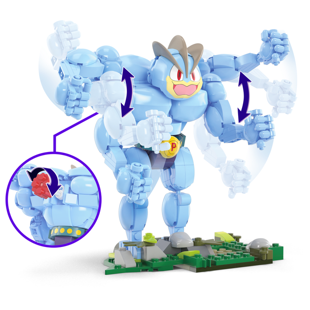 Klocki konstrukcyjne Mega Pokemon Machamp 401 element (0194735190829) - obraz 4