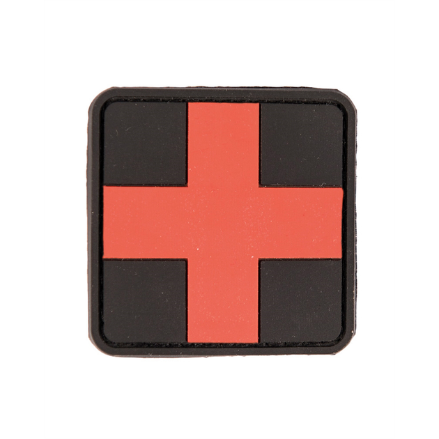 Нашивка на липучці Sturm Mil-Tec First Aid Patch PVC 3D Large Black (16830402) - изображение 1