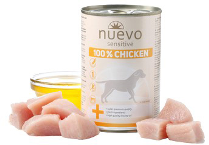 Mokra karma Nuevo Sensitive z kurczakiem dla dorosłych psów 400 g (4250231534614) - obraz 2