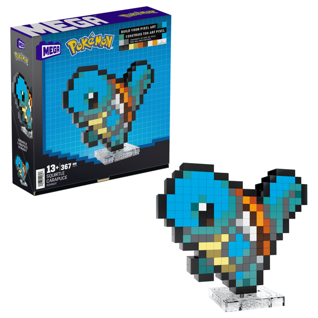 Zestaw klocków Mattel Mega Pokemon Pixel Squirtle 367 części (0194735190843) - obraz 1