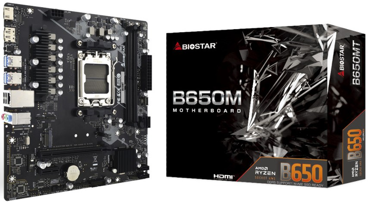 Материнська плата Biostar B650MT (sAM5, AMD B650, PCI-Ex16) - зображення 4