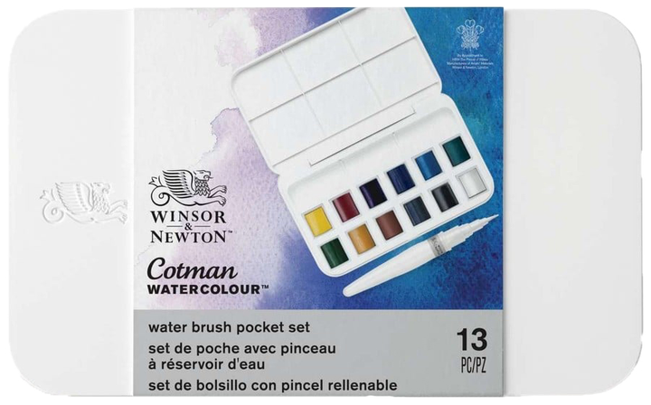 Набір акварельних фарб Winsor & Newton Cotman Water Bruch Pen 12 кольорів (0884955053683) - зображення 1