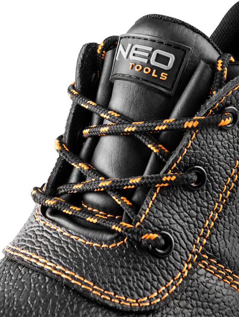Напівчеревики робочі NEO Tools S1 SRC 82-160 шкіряні 40 Чорні (5907558483987) - зображення 6