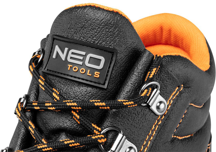 Черевики робочі захисні NEO Tools S1 SRC 82-165 шкіряні 39 Чорно-помаранчеві (5907558484069) - зображення 4