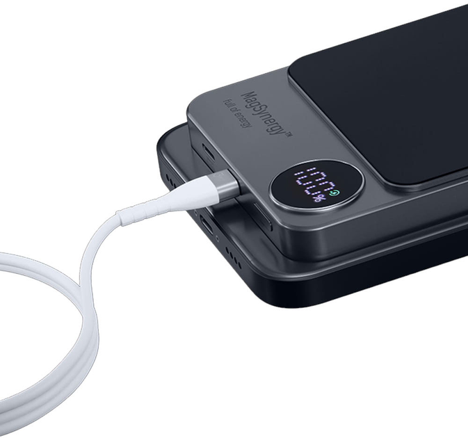 УМБ 3MK MagSynergy 10000 mAh USB-C/Lightning Black (5903108497381) - зображення 4
