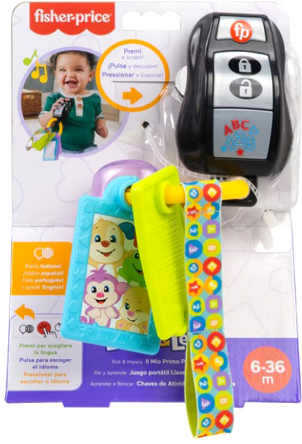 Іграшка-прорізувач Fisher Price My First Key Ring (0194735223909) - зображення 1