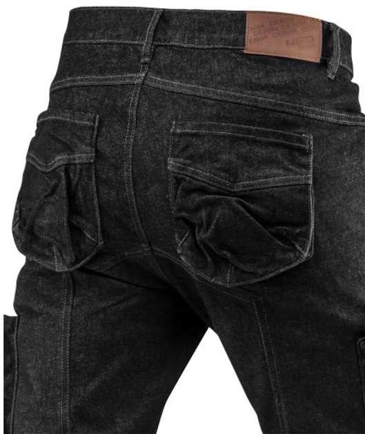 Штани робочі NEO Tools Denim 81-233 S Чорні (5907558467710) - зображення 2