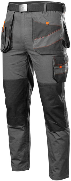 Штани робочі NEO Tools Cotton Slim 81-325 3XL Сірі (5907558453188) - зображення 1