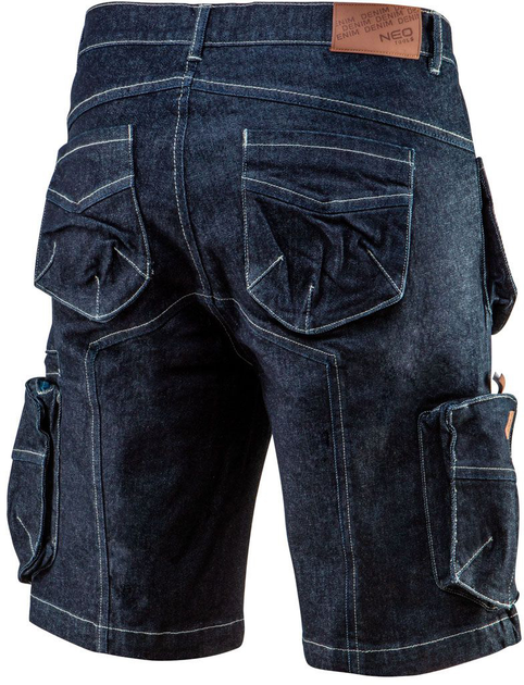 Krotkie spodenki robocze NEO Tools Denim 81-279 XS Granatowe (5907558439861) - obraz 2