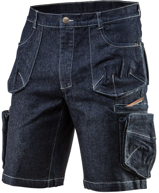 Krotkie spodenki robocze NEO Tools Denim 81-279 XL Granatowe (5907558439908) - obraz 1