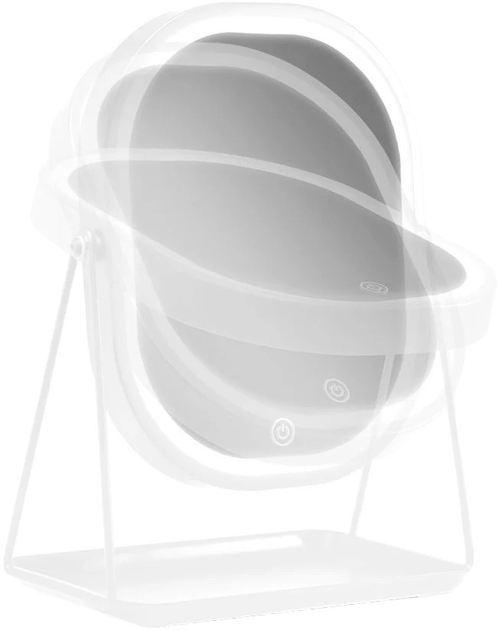 Дзеркало косметичне Gillian Jones Mirror With Led Light and Tray White (5713982011487) - зображення 4