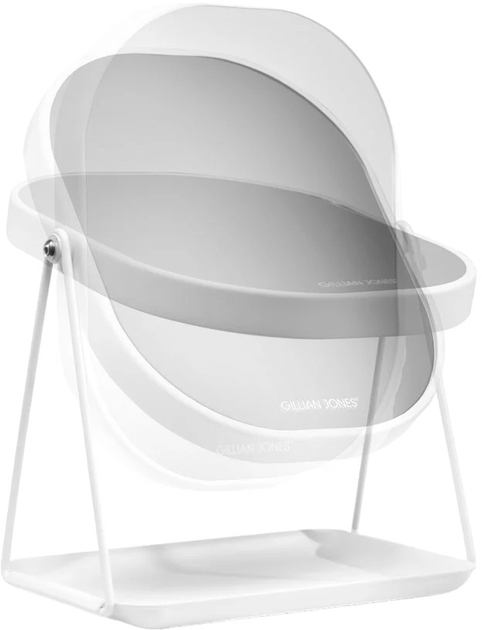 Lusterko kosmetyczne Gillian Jones Table Mirror With Tray White (5713982011463) - obraz 4
