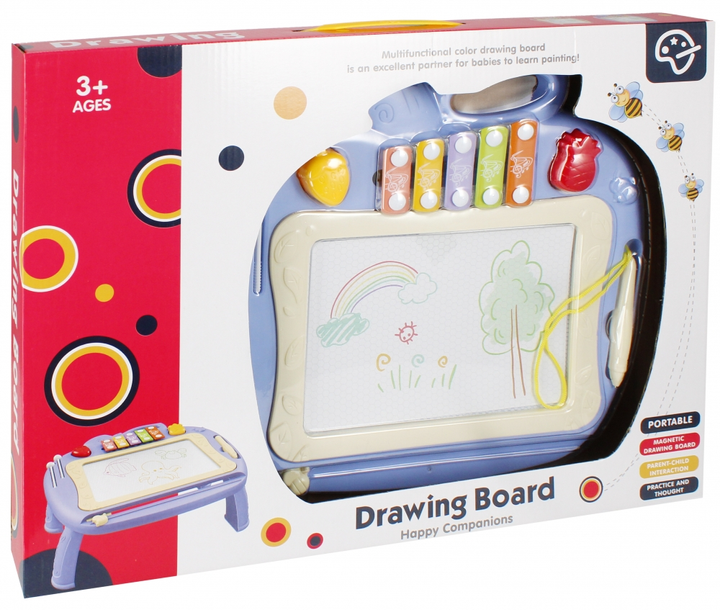 Магнітна дошка для малювання Mega Creative Drawing Board Happy Companions з аксесуарами (5905523603156) - зображення 2