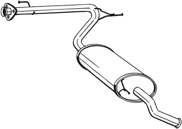 Глушник задній CITROEN Jumper 01-06, BOSAL (281093) - зображення 1