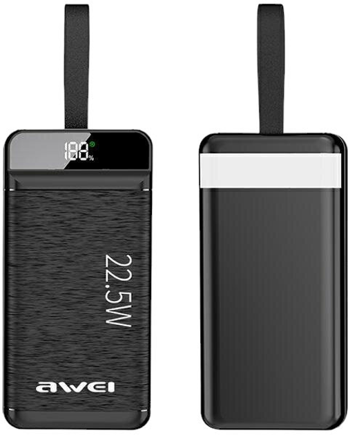 УМБ Awei P140K 30000mAh USB-C Black (6954284002370) - зображення 2