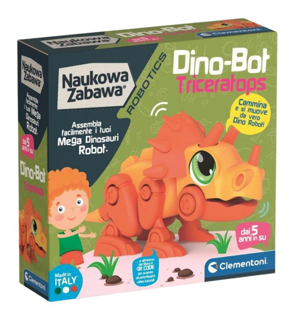 Klocki konstrukcyjne Clementoni Scientific Fun Dino-Bot Triceratops (8005125507979) - obraz 1