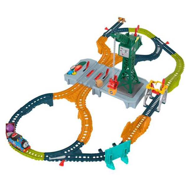 Ігровий набір Fisher Price Toms & Friends Talking Crane Mega Track 27 деталей (0194735172665) - зображення 2