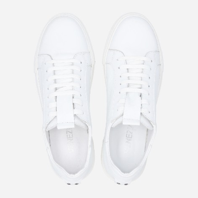 Sneakersy damskie skórzane Venezia 352 38 25 cm Białe (5906140270356) - obraz 5