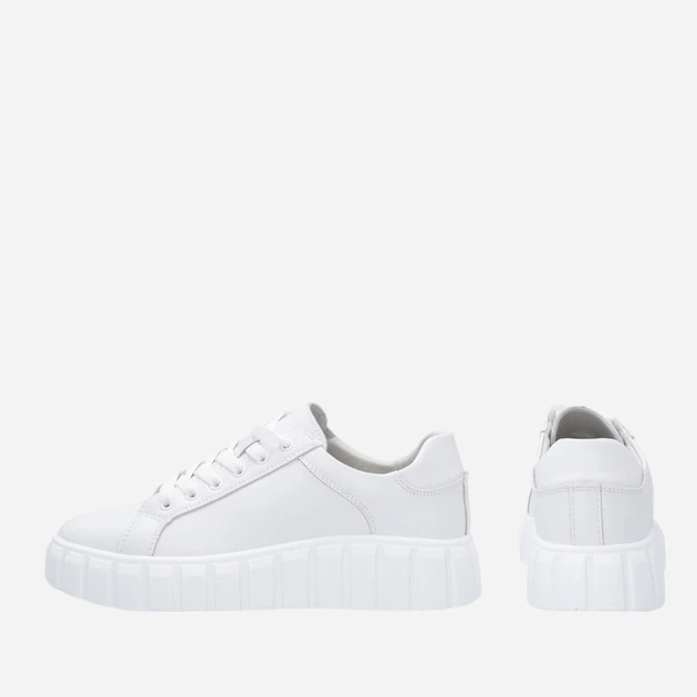 Sneakersy damskie skórzane Venezia F3033 38 25 cm Biały/Złoty (5906140415849) - obraz 8