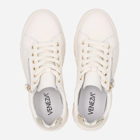 Жіночі кеди низькі Venezia FT210256 38 25 см Бежеві (5906140416372) - зображення 5