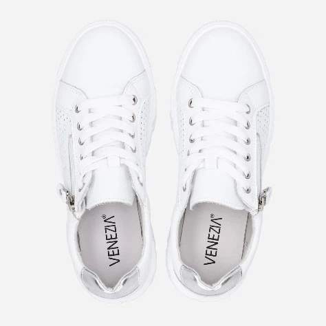 Жіночі кеди низькі Venezia FT210256 40 26.4 см Білі (5906140416532) - зображення 5
