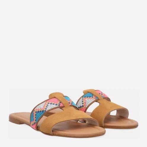 Klapki damskie eleganckie skórzane Venezia 13148 CA-T 35 23.2 cm Brązowe (5906140413852) - obraz 4