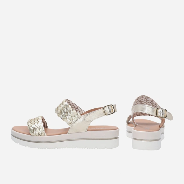 Sandały damskie skórzane Venezia 3525061 GUA L 36 23.7 cm Złote (5906140429051) - obraz 3