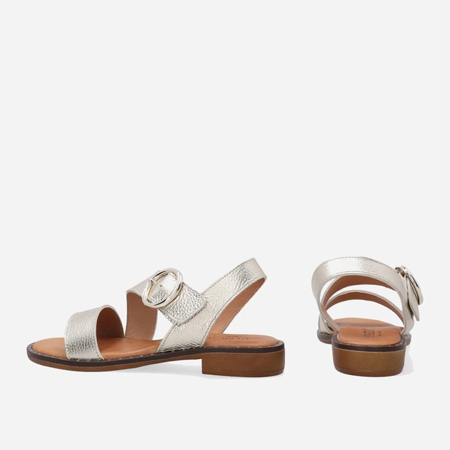 Sandały damskie skórzane Venezia 1481 LA BO 39 26 cm Złote (5906140458808) - obraz 3