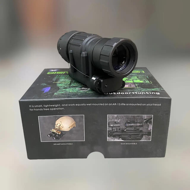 Тактический цифровой монокуляр ночного видения Spina optics PVS-14 3х28 200м с креплением и подсумком (244898) - изображение 2