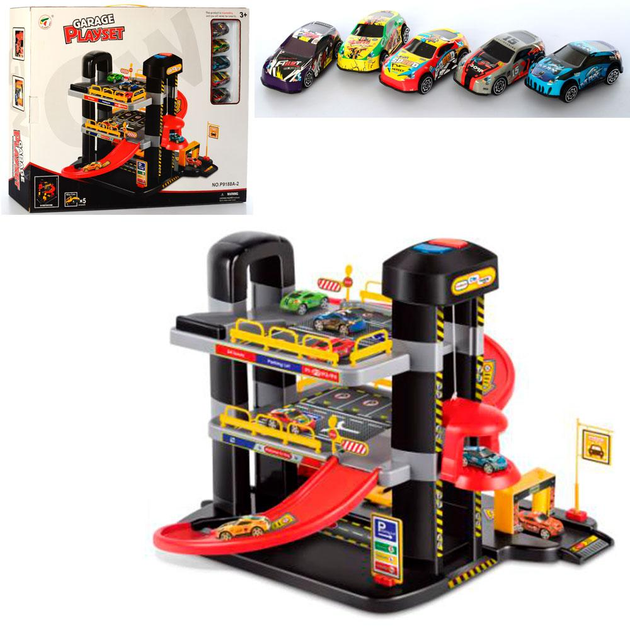 Игрушечный гараж с лифтом трехэтажный P9188A-2 – фото, отзывы ...