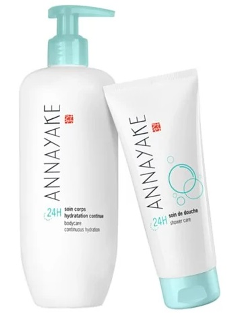 Набір косметики по догляду Annayake Light Hydration 24 Крем для тіла 400 мл + Гель для душу 100 мл (3552572405617) - зображення 1