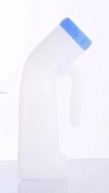 Мочесборник пластиковый для сбора мочи с крышкой мужской - изображение 2