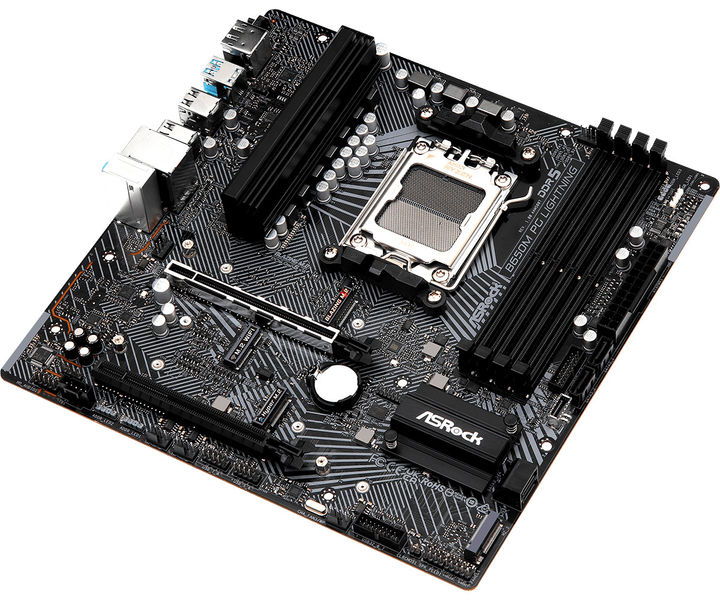 Материнська плата ASRock B650M PG LIGHTNING (sAM5, AMD B650, PCI-Ex16) - зображення 3
