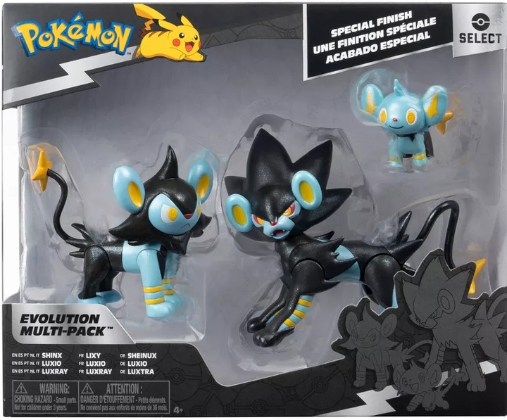 Figurka do gry Jazwares Pokémon Shinx, Luxio, and Luxray (0191726483793) - obraz 1