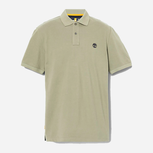 Koszulka polo męska Timberland TB0A26N4 S Jasny khaki (196246701129) - obraz 4