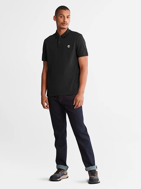 Koszulka polo męska Timberland TB0A26N4 S Czarna (196010301371) - obraz 3