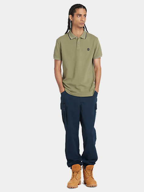Поло довге чоловіче Timberland TB0A26NF S Хакі (194902914050) - зображення 3
