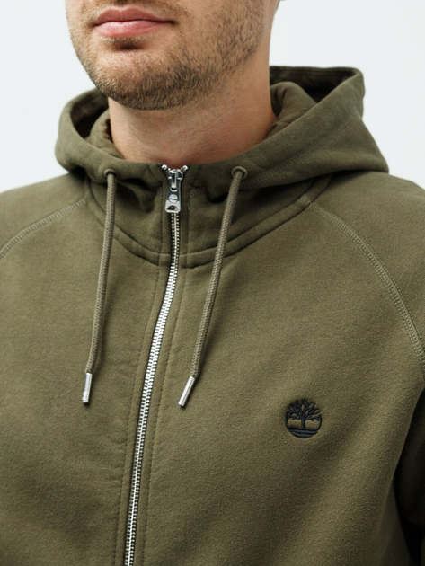 Bluza męska rozpinana streetwear z kapturem Timberland TB0A2BNB 3XL Khaki (194116666851) - obraz 4