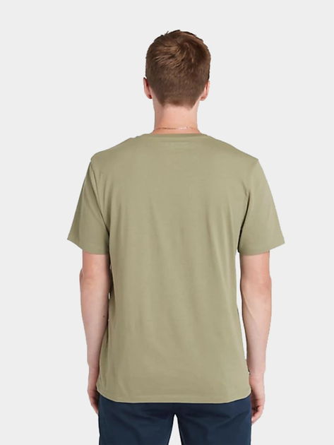 T-shirt męski bawełniany Timberland TB0A2C2R XL Khaki (194902948093) - obraz 2