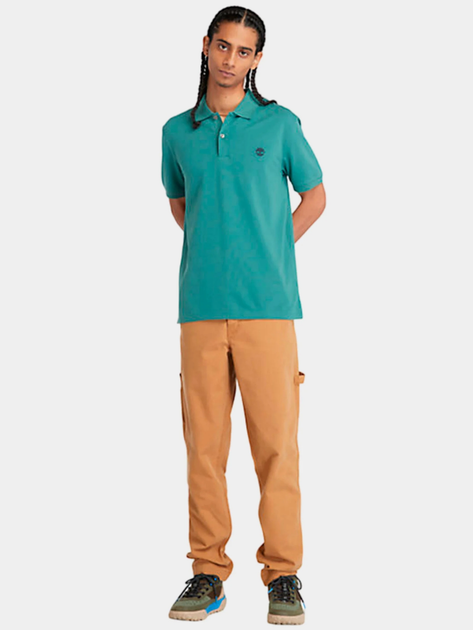 Поло довге чоловіче Timberland TB0A2DJE L Зелене (194902942091) - зображення 3