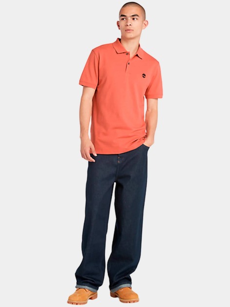 Поло довге чоловіче Timberland TB0A2DJE XXL Коралове (194902942022) - зображення 3