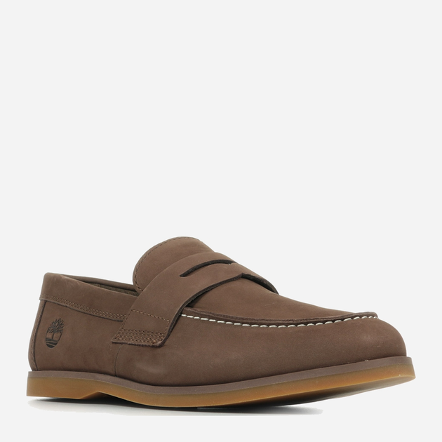 Loafersy męskie skórzane Timberland TB0A5U65 41 (7.5US) Brązowe (196249594919) - obraz 3