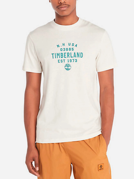 T-shirt męski bawełniany Timberland TB0A5UF7 XL Biały (194903902322) - obraz 1