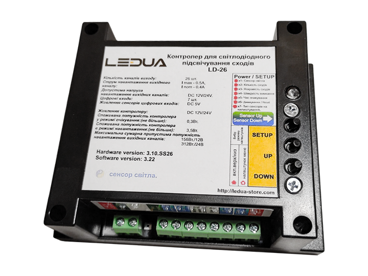 Контролер світлодіодної підсвітки сходів LEDUA LD-26 - зображення 2