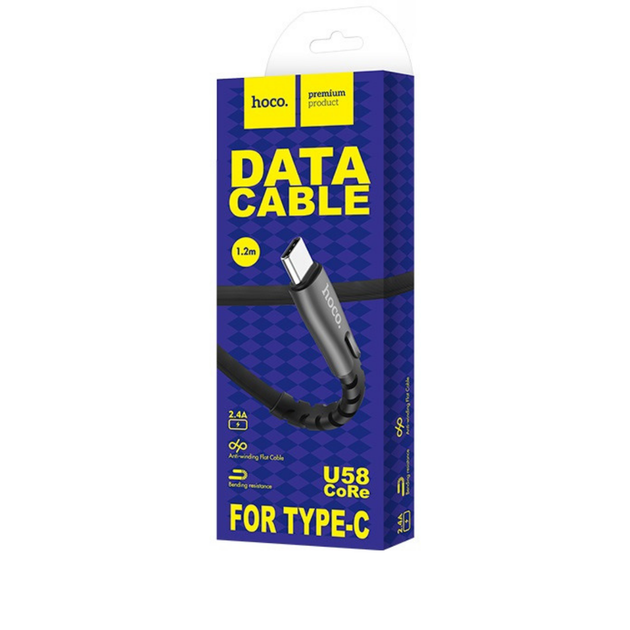 Кабель Hoco U58 Core charging data cable for Type-C Black - изображение 4