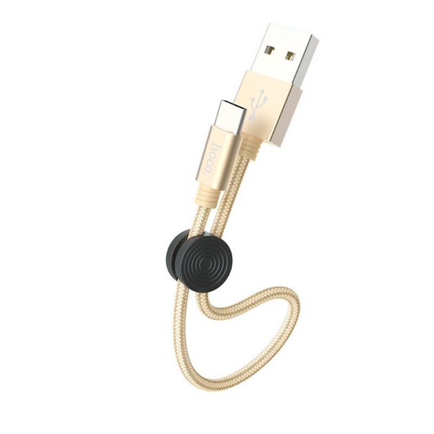 Кабель Hoco X35 Premium charging data cable for Type-C ( L-0.25M ) Gold - зображення 2