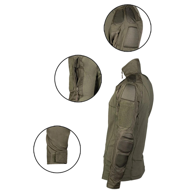 Сорочка бойова MIL-TEC Combat Shirt Chimera Розмір L Олива (10516301-904) - изображение 2