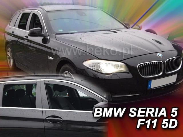 Дефлектори вікон (вітровики) HEKO для BMW 5 Series F11 2010 - 2017 5D вставні 4 шт Combi - зображення 7