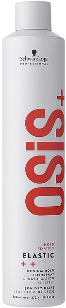 Лак для волос эластичной фиксации Schwarzkopf Osis+ Elastic Finish Flexible Hold Light Control 500 мл - Фото 2 Лак для волос эластичной фиксации Schwarzkopf Osis+ Elastic Finish Flexible Hold Light Control 500 мл - изображение 2