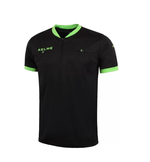 Суддівська форма KELME Short Sleeve Refree Set Розмір M чорна - зображення 2